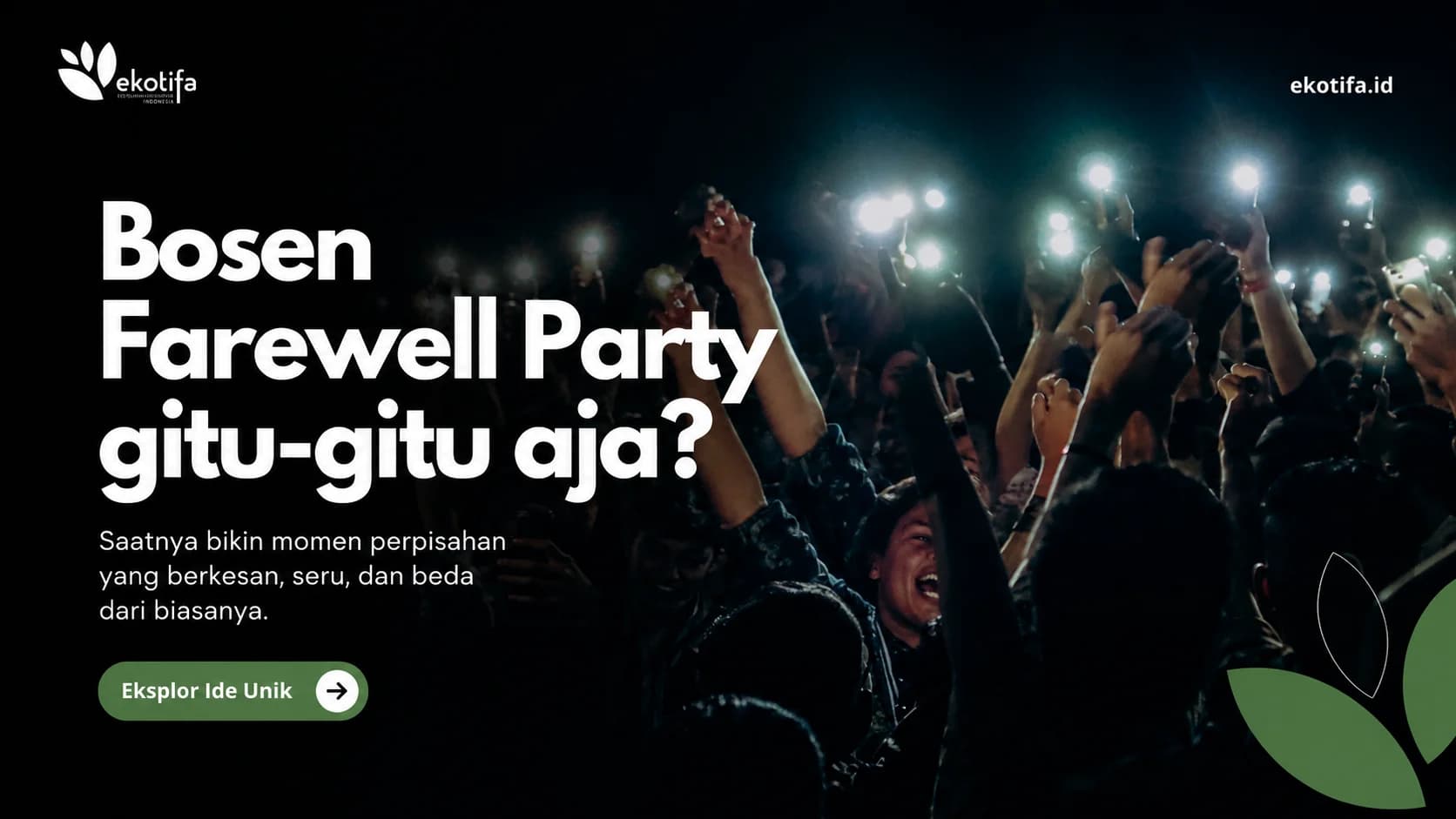 Farewell Party celebrating transitions, preserving memories by Ekotifa